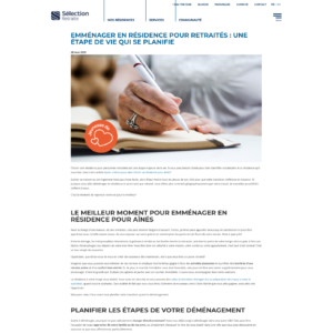 S&eacute;lection Retraite