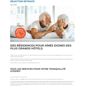 S&eacute;lection Retraite