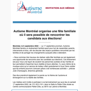 Autisme Montr&eacute;al