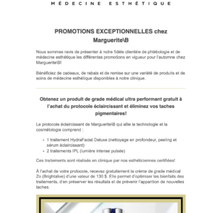 PROMOTIONS EXCEPTIONNELLES chez MargueriteB